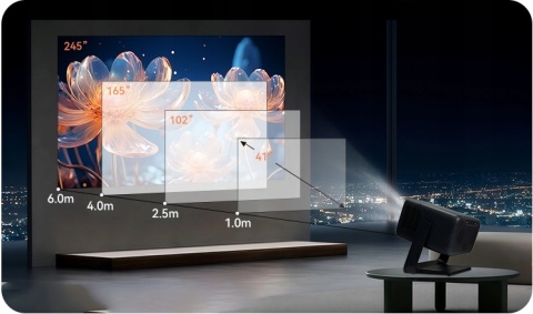 CERTYFIKOWANY LINUX TV RZUTNIK PROJEKTOR LED maXvision LX1 1200 ANSI 4K