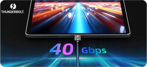 Certyfikowany kabel Thunderbolt 4 USB-C 1 m, jakość 40 Gbps 8K/60Hz Apple