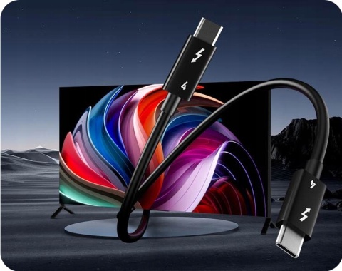 Certyfikowany kabel Thunderbolt 4 USB-C 1 m, jakość 40 Gbps 8K/60Hz Apple