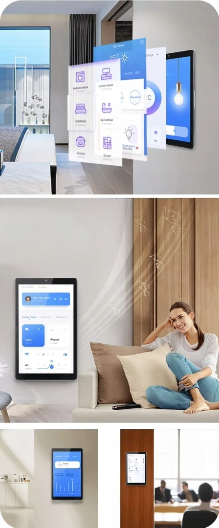 Ekran Monitor Panel Ścienny Android POE 230V WiFi Home Assistant Tuya 8 cal