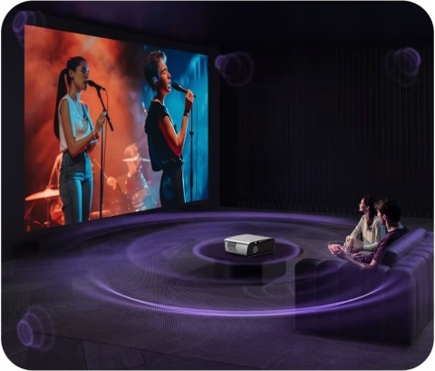 HIT ! RZUTNIK PROJEKTOR LED ANDROID 14 maXvision A9G PRO 1550 ANSI 4K NFC