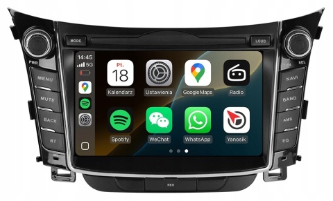 Hyundai i30 2012-2017 RADIO NAWIGACJA ANDROID AUTO CARPLAY 8GB/128GB + DSP