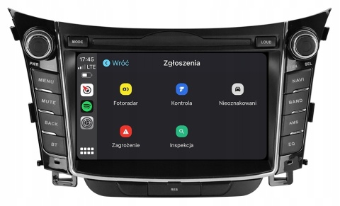 Hyundai i30 2012-2017 RADIO NAWIGACJA ANDROID AUTO CARPLAY 8GB/128GB + DSP