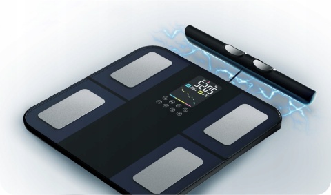 ŁAZIENKOWA WAGA ANALITYCZNA 8 Elektrod BIA Pomiar Składu Ciała APP BT 180kg