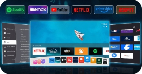 OFICIALNY NETFLIX ANDROID RZUTNIK PROJEKTOR LED maXvision APX-1 AUTO FOCUS