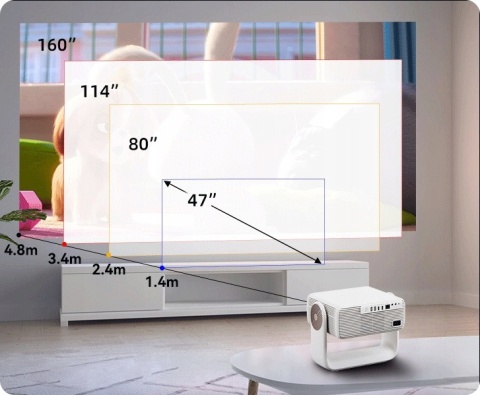 OFICIALNY NETFLIX ANDROID RZUTNIK PROJEKTOR LED maXvision APX-1 AUTO FOCUS