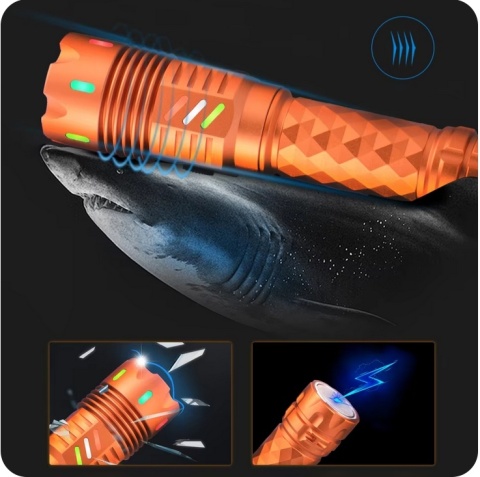 OGIEŃ! SUPER MOCNA LATARKA LED DALEKOSIĘŻNA 7500 LM maXvision A6-PRO JAKOŚĆ