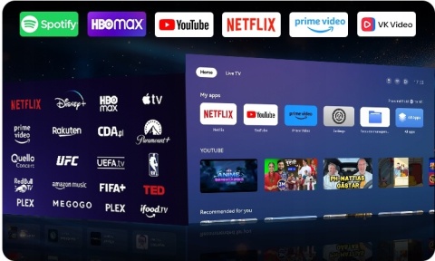 ORYGINALNY LINUX TV RZUTNIK PROJEKTOR LED maXvision LX1 1200 ANSI 4K AUTO
