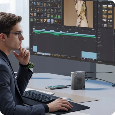 Obudowa 4 dyski Acasis 3901 4-Bay M.2 NVMe RAID Thunderbolt 5/4 40Gbps 32TB