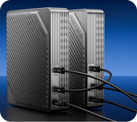 Obudowa 4 dyski Acasis 3901 4-Bay M.2 NVMe RAID Thunderbolt 5/4 40Gbps 32TB