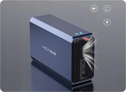 Obudowa HDD SSD 2.5" 3.5" Acasis 2-Bay RAID USB C 3.0 60TB SATA Backup AL