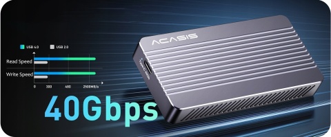 Obudowa dysku M.2 NVMe SSD 40Gb/s USB-C Thunderbolt 3/4 USB4 2280 2242 2230
