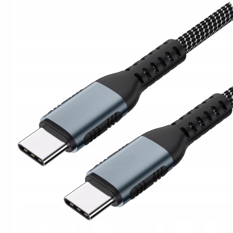 PREMIUM KABEL USB-C 100W PD 5A 1M MEGA WYTRZYMAŁY SZYBKIE ŁADOWANIE JAKOŚĆ