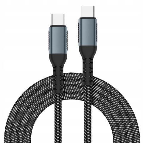 PREMIUM KABEL USB-C 100W PD 5A 1M MEGA WYTRZYMAŁY SZYBKIE ŁADOWANIE JAKOŚĆ