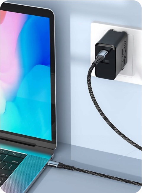 PREMIUM KABEL USB-C 100W PD 5A 1M MEGA WYTRZYMAŁY SZYBKIE ŁADOWANIE JAKOŚĆ