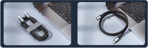 PREMIUM KABEL USB-C 100W PD 5A 1M MEGA WYTRZYMAŁY SZYBKIE ŁADOWANIE JAKOŚĆ