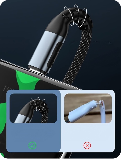 PREMIUM KABEL USB-C 100W PD 5A 1M MEGA WYTRZYMAŁY SZYBKIE ŁADOWANIE JAKOŚĆ