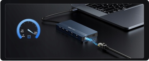 Stacja Dokująca HUB Acasis USB-C 14w1 4K 60Hz PD 100W Ładowanie 2xHDMI SD