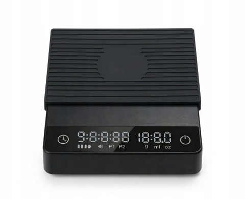 Waga do Kawy Espresso 0.1g Timer USB-C Precyzyjna Kuchenna Jubilerska 2 kg