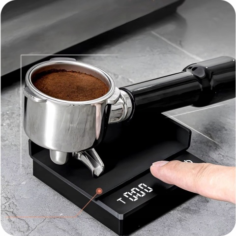 Waga do Kawy Espresso 0.3g Timer USB-C Precyzyjna Kuchenna Jubilerska 2 kg