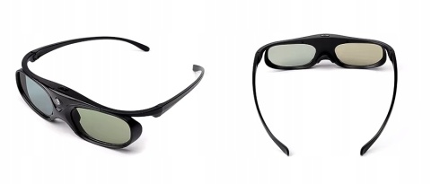 AKTYWNE Uniwersalne okulary 3D 96/144Hz DLP BenQ Dell Acer Optoma Sony, USB