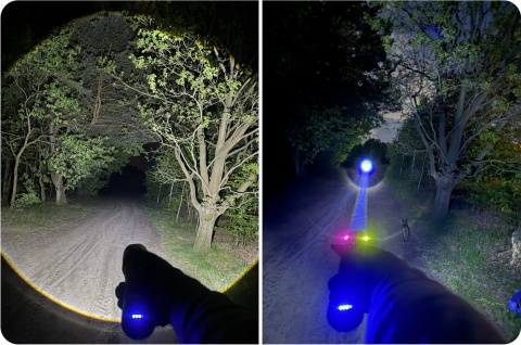 GIGANT! POTĘŻNA LATARKA LED LASER DALEKOSIĘŻNA PowerBank 2200m maXvision