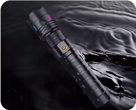 GIGANT! POTĘŻNA LATARKA LED LASER DALEKOSIĘŻNA PowerBank 2200m maXvision