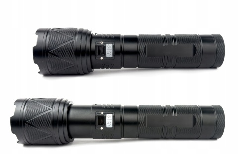 GIGANT WIELKA LATARKA LED BIAŁY CZERWONY LASER DALEKOSIĘŻNA PowerBank 2100m