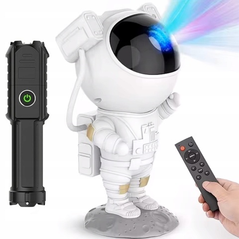 GRATIS LATARKA! PROJEKTOR GWIAZD ASTRONAUTA LAMPKA NOCNA DLA DZIECKA KOSMOS