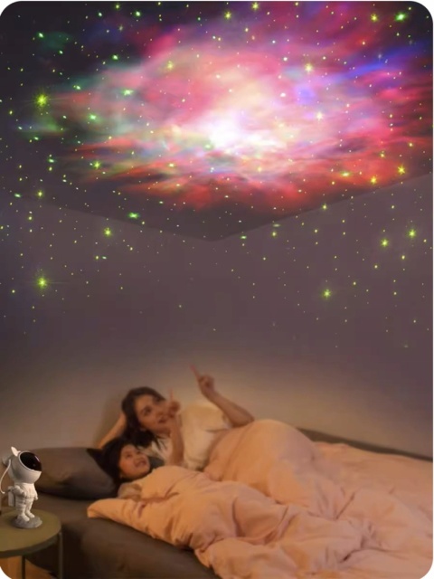 GRATIS LATARKA! PROJEKTOR GWIAZD ASTRONAUTA LAMPKA NOCNA DLA DZIECKA KOSMOS