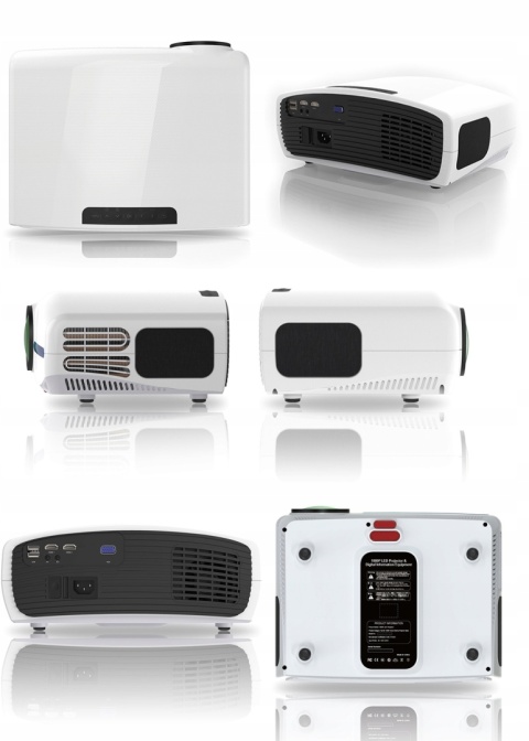 JAKOŚĆ! PROJEKTOR maXvision LED ANDROID 14 SMART TV RZUTNIK FULL HD 4K HDMI