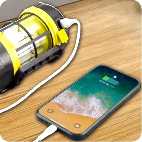 LATARKA LAMPKA KEMPINGOWA LED NAMIOT TURYSTYCZNA Power-Bank SOLARNA MOCNA