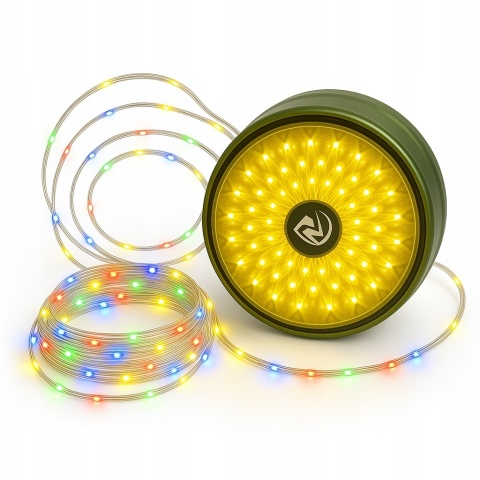 Lampka kempingowa LED girlanda świetlna RGBW 10m Święta Namiot Taras USB-C