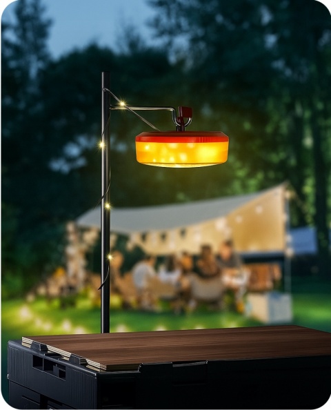 Lampka kempingowa LED girlanda świetlna RGBW 10m Święta Namiot Taras USB-C