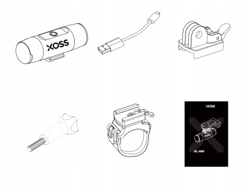 Latarka rowerowa XOSS 800 JAKOŚĆ PREMIUM - dla profesjonalistów !