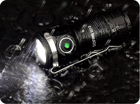 MINI MOCNA Latarka Sofirn SC13 1200lm LED SST40 + akumulator 18350 1100mAh