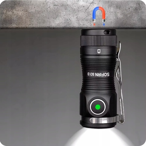 MINI MOCNA Latarka Sofirn SC13 1200lm LED SST40 + akumulator 18350 1100mAh