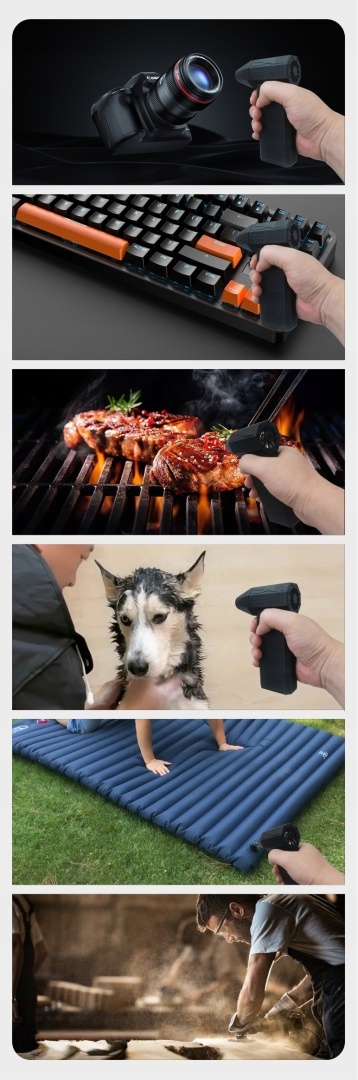 MINI TURBO DMUCHAWA X3 130000 RPM SPRĘŻONE POWIETRZE + AKUMULATOR