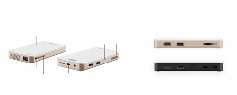 MOBILNY RZUTNIK DLP LED PROJEKTOR MINI AKUMULATOR ANDROID JAKOŚĆ AUTO FOCUS