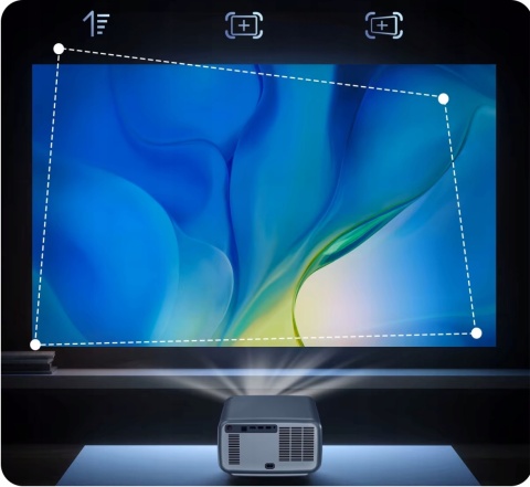 NAJMOCNIEJSZY! RZUTNIK PROJEKTOR LED ANDROID maXvision E1 PRO 84000lm 4K