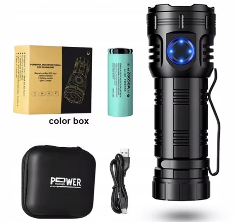 NOWOŚĆ! Latarka maXvision QX1 Pro 3000 lm LED 8*XHG 26350A PREMIUM