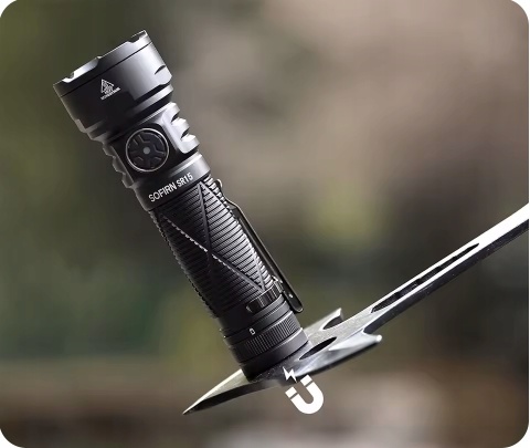 NOWOŚĆ PREMIUM Latarka Sofirn SR15 5000lm LED EDC 4xSFT25R 5000mAh USB-C