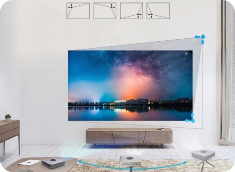 NOWOŚĆ! PROJEKTOR LED DLP ANDROID FOCUS ZOOM 4K 3D