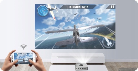 NOWOŚĆ! PROJEKTOR LED DLP ANDROID FOCUS ZOOM 4K 3D