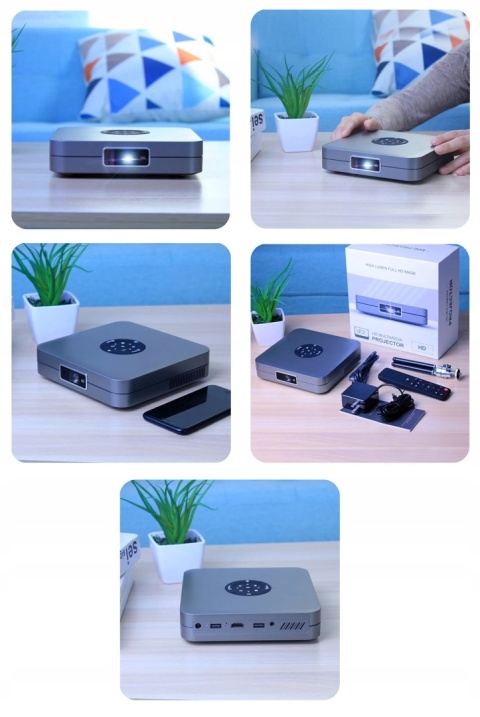 NOWOŚĆ! PROJEKTOR LED DLP ANDROID FOCUS ZOOM 4K 3D