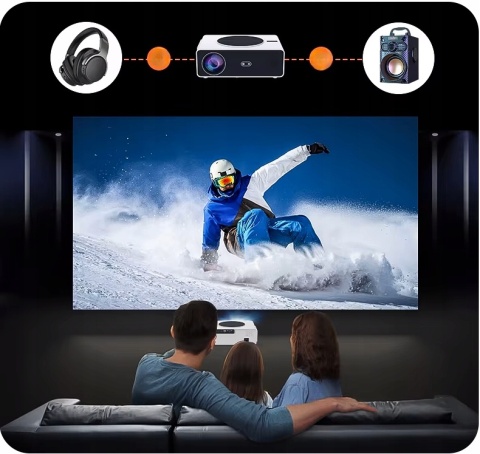 NOWOŚĆ! RZUTNIK PROJEKTOR LED ANDROID JAKOŚĆ 40000 LM maXvision PREMIUM 3GB