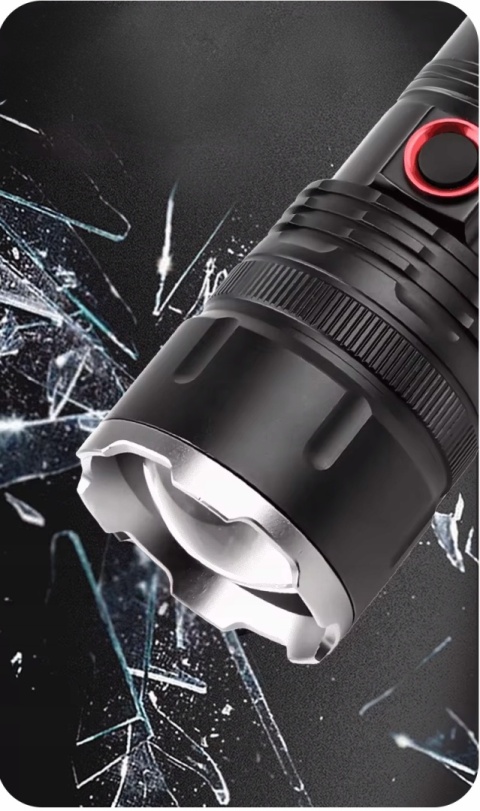 POTĘŻNA LATARKA LED BIAŁY LASER DALEKOSIĘŻNA PowerBank 1900m maXvision 901