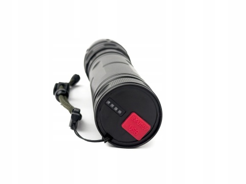 POTĘŻNA LATARKA LED BIAŁY LASER DALEKOSIĘŻNA PowerBank 1900m maXvision 901