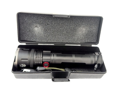 POTĘŻNA LATARKA LED BIAŁY LASER DALEKOSIĘŻNA PowerBank 1900m maXvision 901