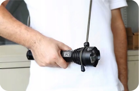 POTĘŻNA - ORYGINALNA LATARKA 5000LM LED XHP90.3 2x26650 10000mAh ZOOM USB-C